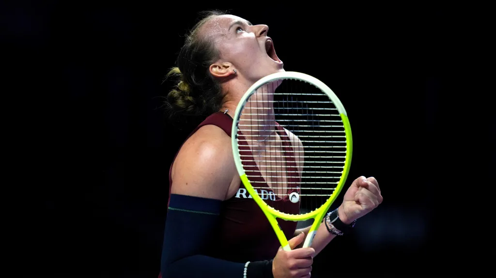 Barbora Krejčíková po vítězství nad Coco Gauffovou