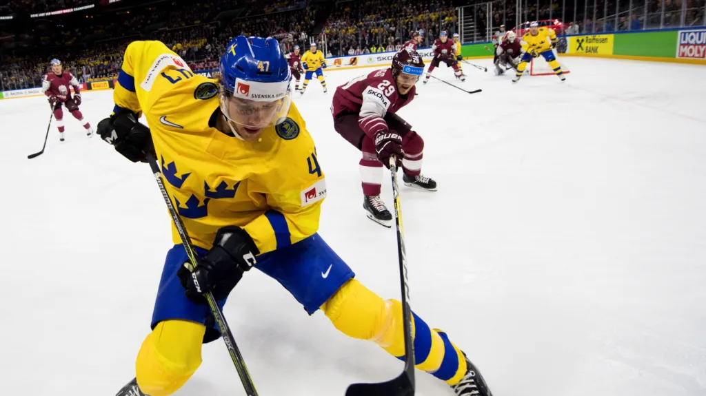 Utkání Švédsko - Lotyšsko