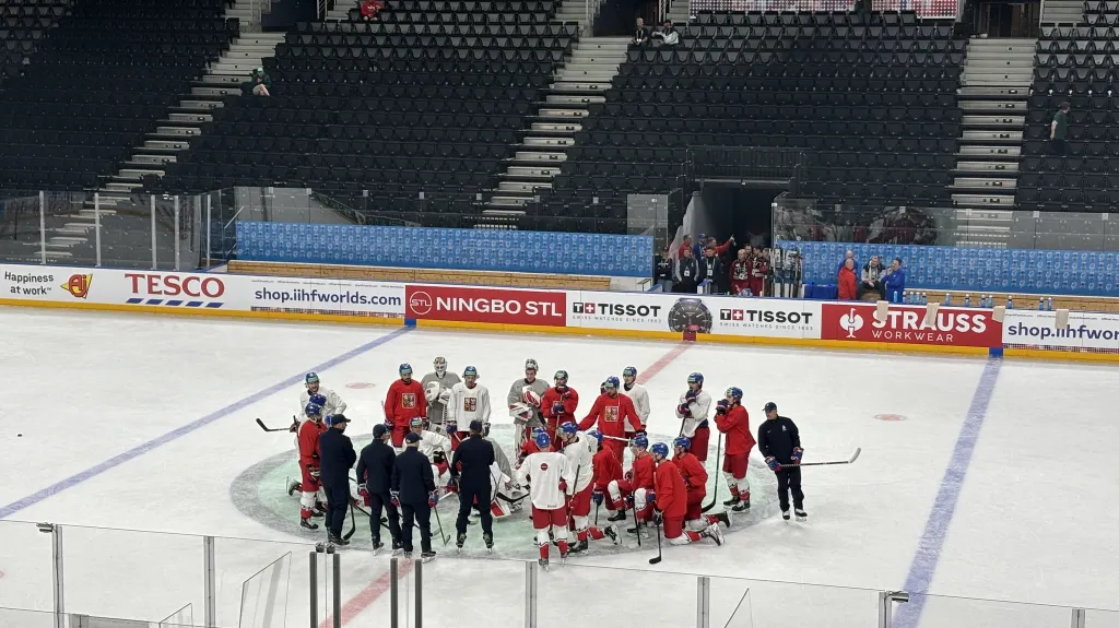 Čeští hráči na rozbruslení