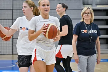 Reprezentační basketbalistky v přípravě na ME