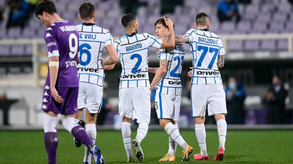 Radost fotbalistů Interu Milán