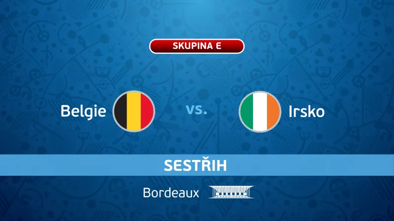 Sestřih utkání Belgie - Irsko
