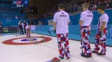 Norští curleři a jejich dres z dnešního zápasu