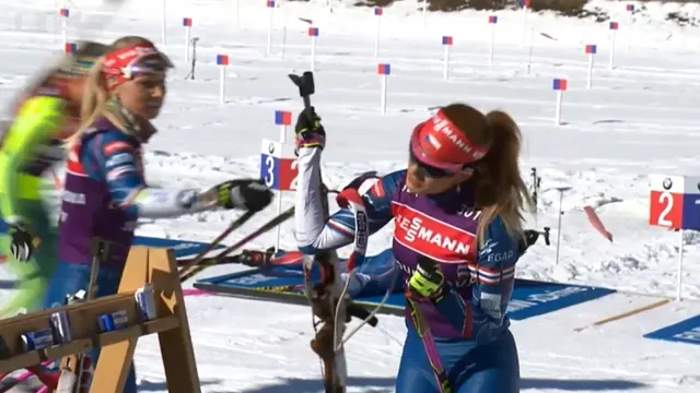 Biatlonistky testovaly rezervní zbraň. Vejít se do ní není snadné