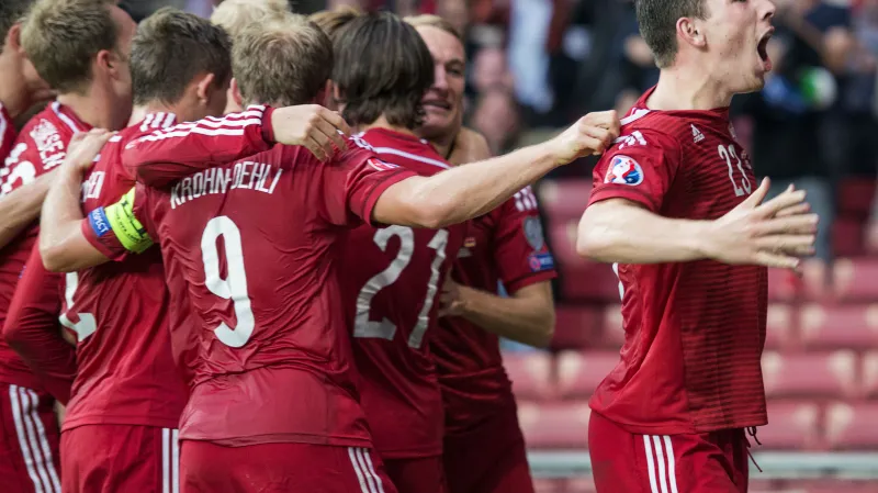 Radost dánských fotbalistů