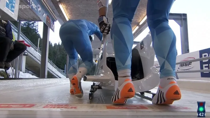 Druhá jízda českého bobu a vítězství Němců