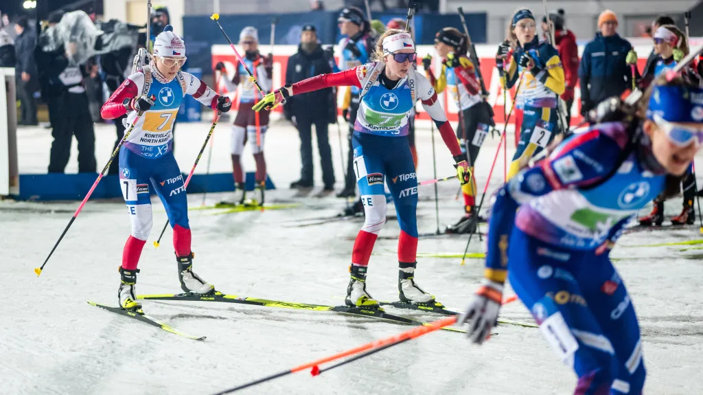 Česká štafeta žen v Kontiolahti