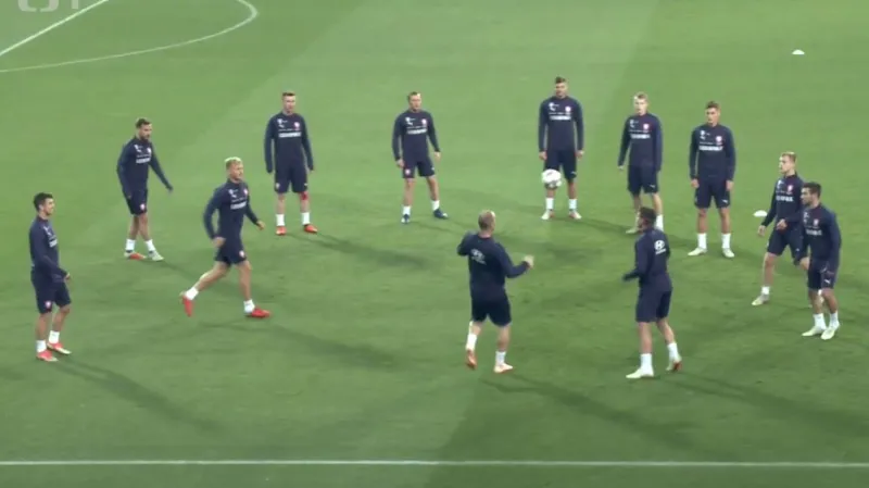 Češi se v Charkově připravují na zápas s Ukrajinou