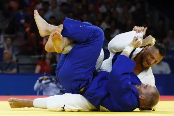 Lukáš Krpálek (v bílém kimonu)