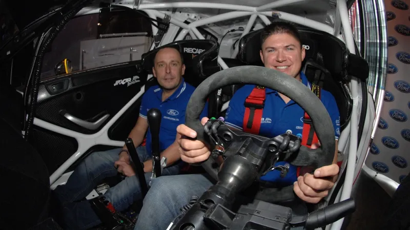 Martin Prokop s navigátorem Janem Tománkem
