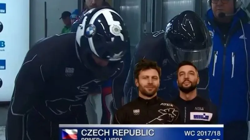 První jízda Vrbova dvojbobu v Altenbergu