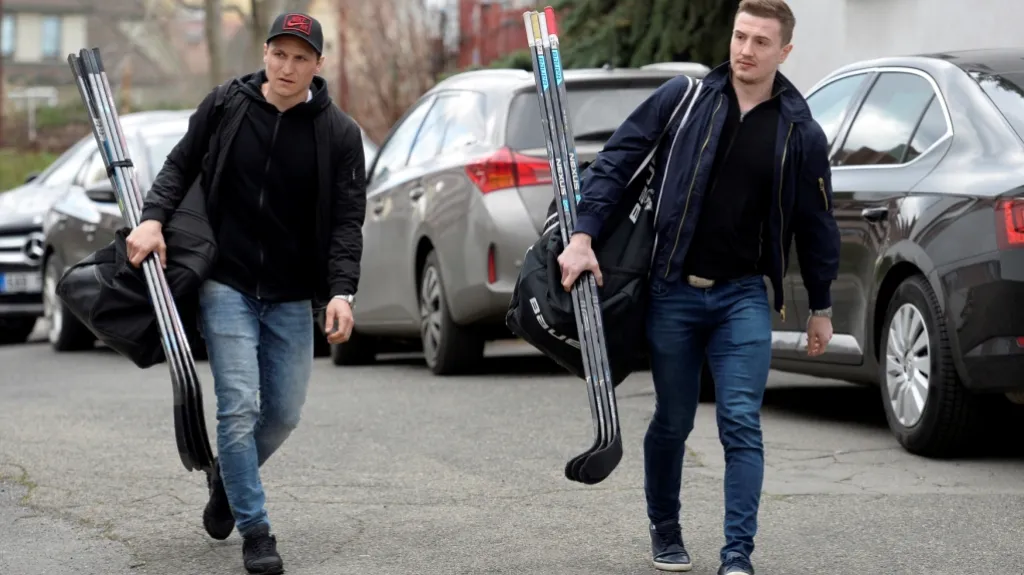 Tomáš Mertl (vlevo) s Rudolfem Červeným