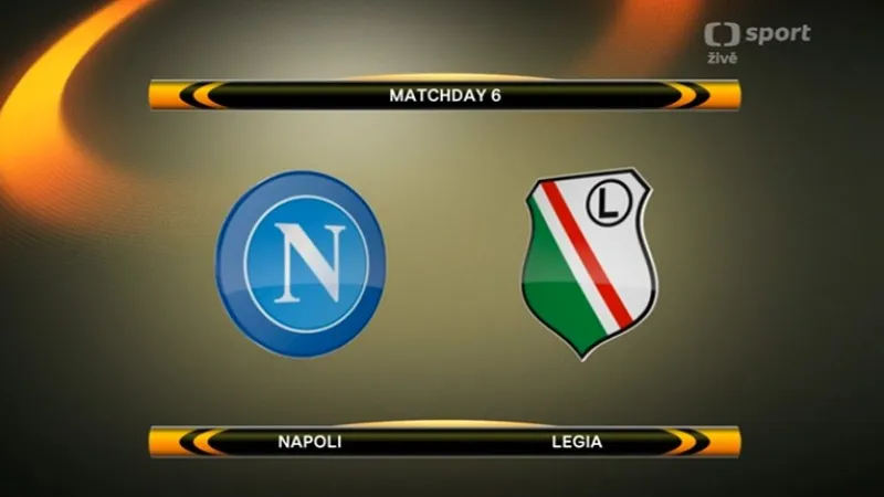 Sestřih utkání Neapol - Legia Varšava