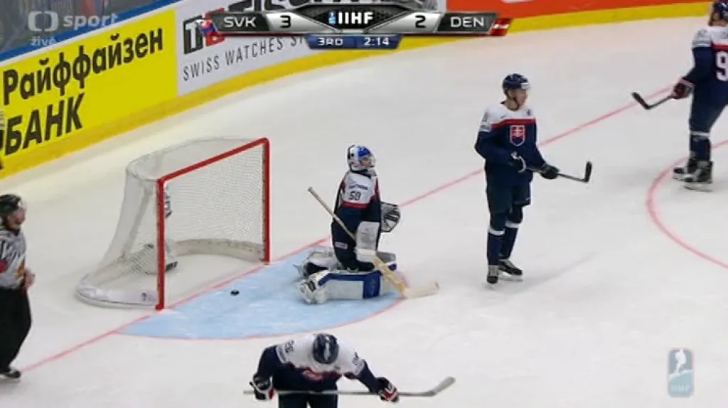 Gól v utkání Slovensko - Dánsko: Nielsen - 3:3 (58. min.)