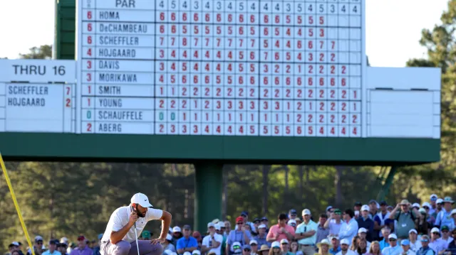 Scheffler vede před posledním kolem turnaj Masters