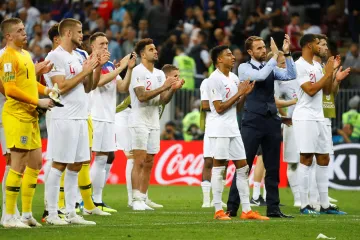 Zklamaní fotbalisté Anglie