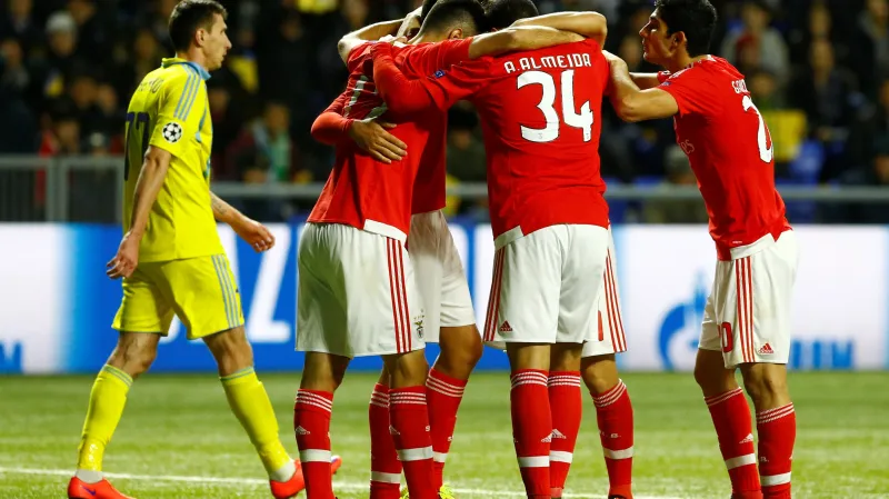 Radost fotbalistů Benfiky