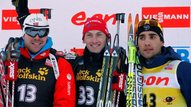 Sestřih biatlonového sprintu v Pokljuce