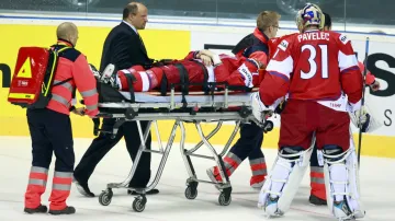 Zraněný Radek Martínek