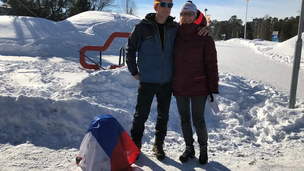 Čeští biatlonoví fanoušci v Östersundu