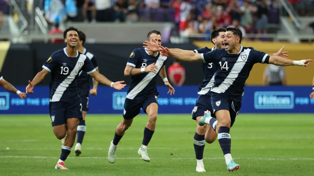 Radost fotbalistů Guatemaly