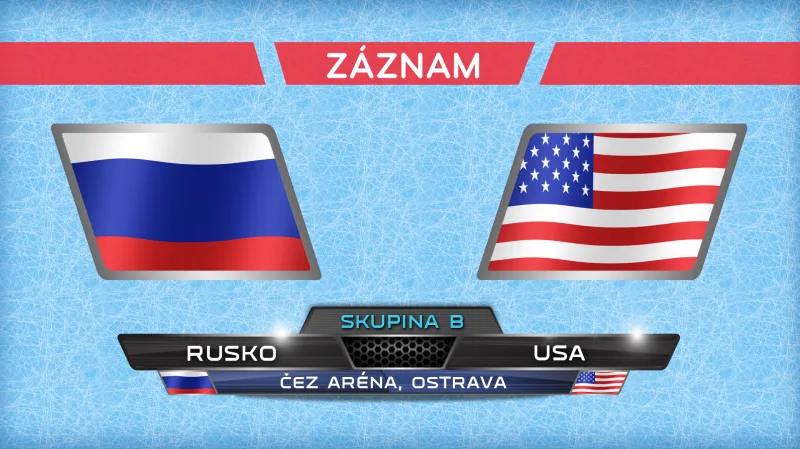 Záznam utkání Rusko - USA