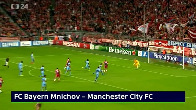 Sestřih utkání Bayern - Manchester City