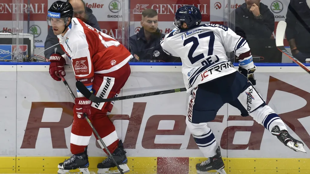 Rostislav Olesz v utkání proti Vítkovicím