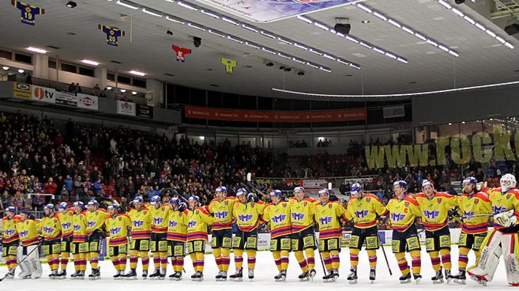 Slavící hokejisté Českých Budějovic