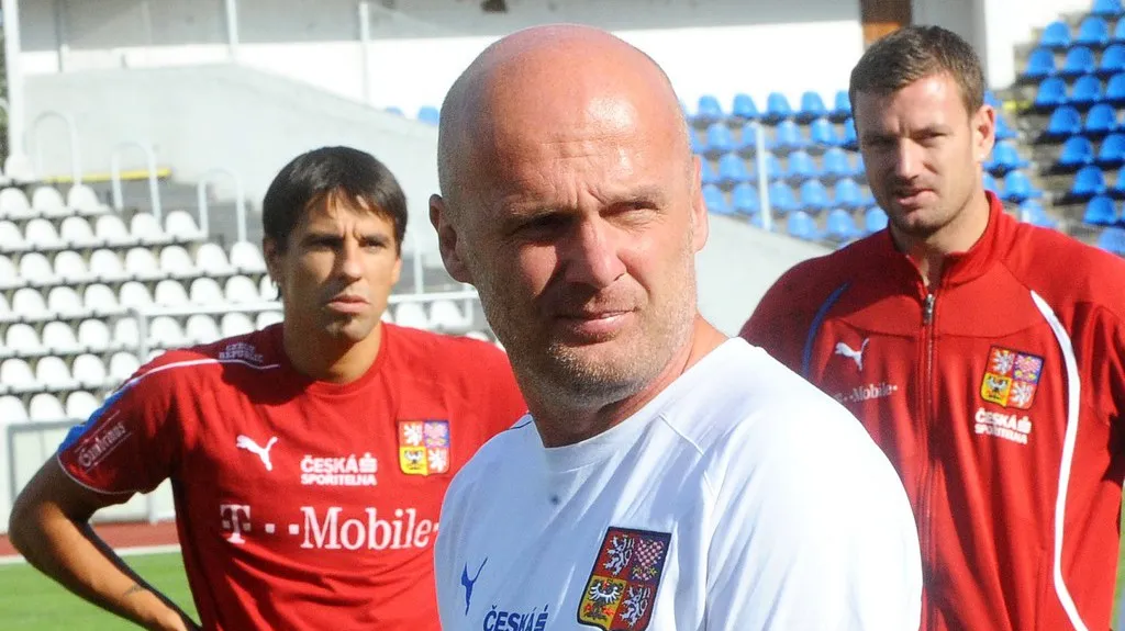 Milan Baroš, Michal Bílek a Jan Laštůvka