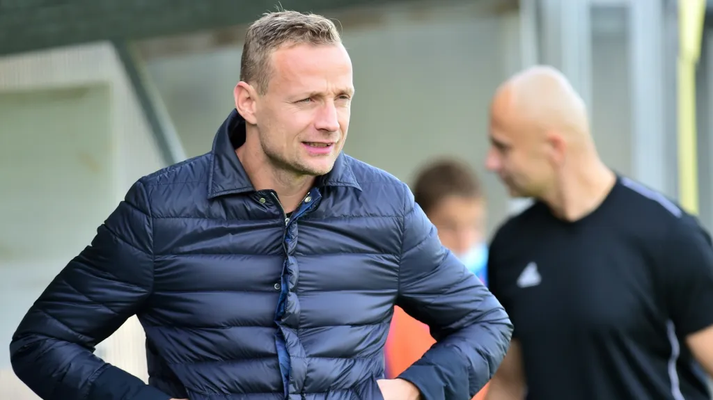 Jiří Jarošík na lavičce Teplic