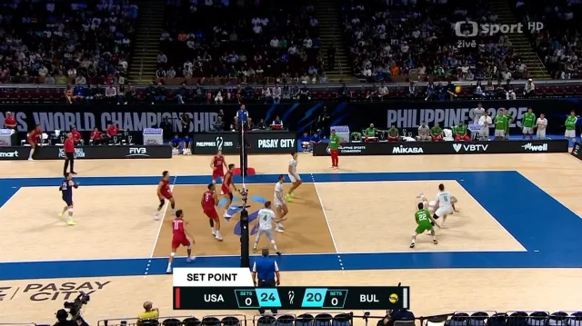 Dlouhá výměna v utkání USA – Bulharsko