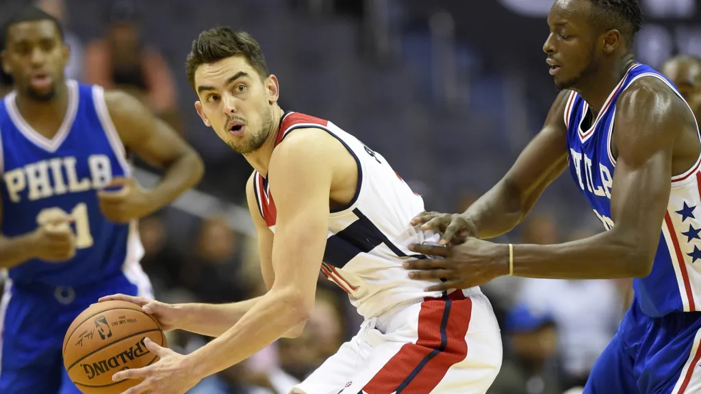 Tomáš Satoranský v dresu Washingtonu