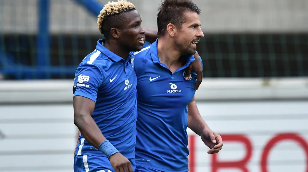 Slavící fotbalisté Liberce