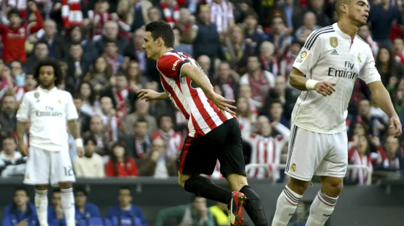 Zápas španělské ligy Bilbao - Real Madrid