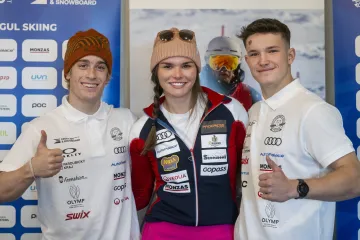 Štěpán Hudeček, Diana Cholenská a Matyáš Kroupa