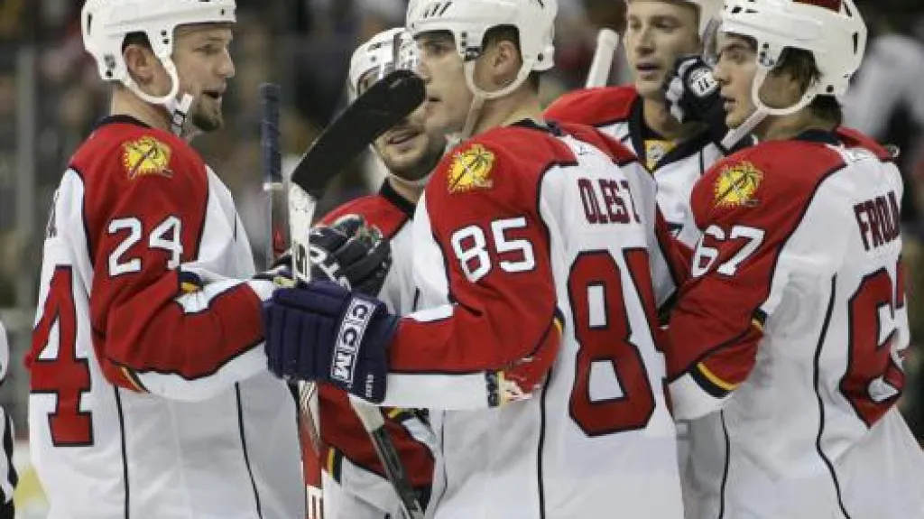 Hokejisté Floridy se radují