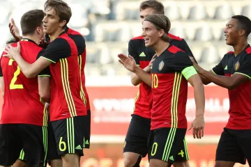 Radost fotbalistů Belgie do 21 let