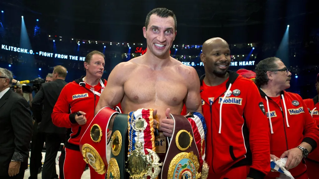 Vladimir Kličko po zápase s Polákem Wachem