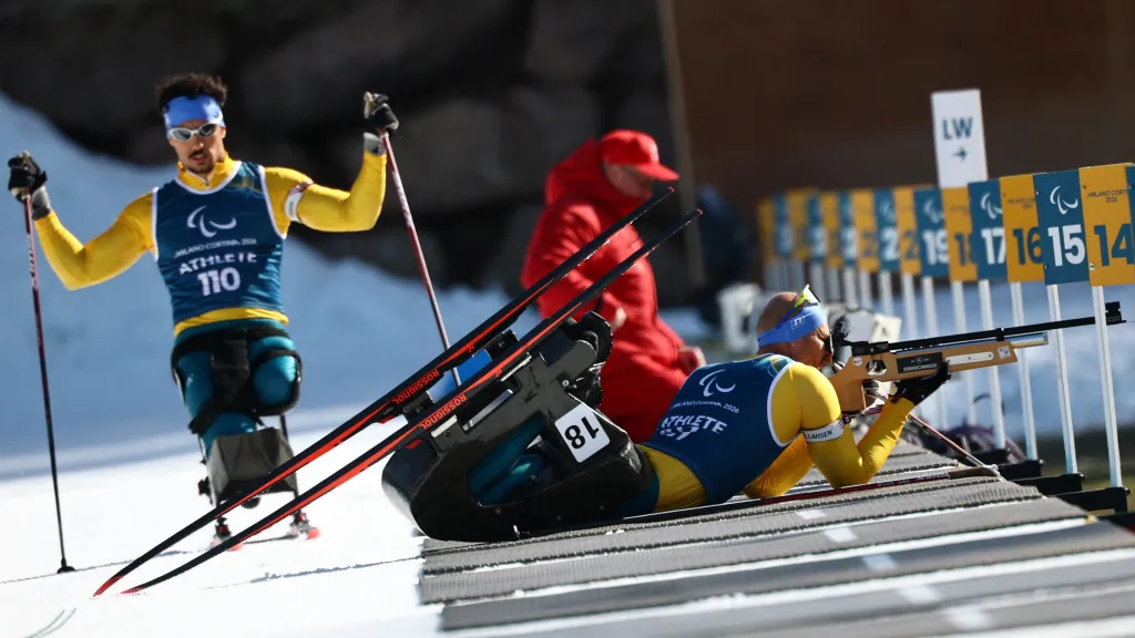 Trénink parabiatlonistů