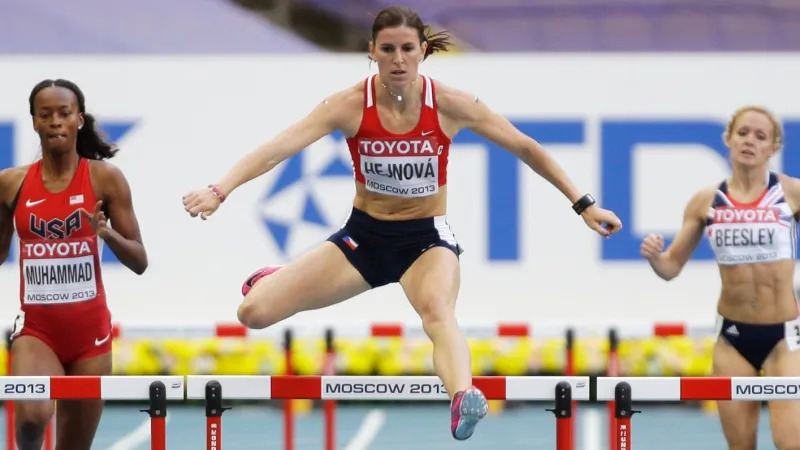 Zuzana Hejnová v semifinále 400 m překážek