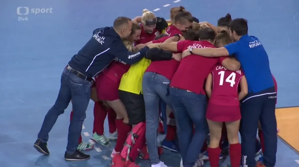 České pozemní hokejistky na HME