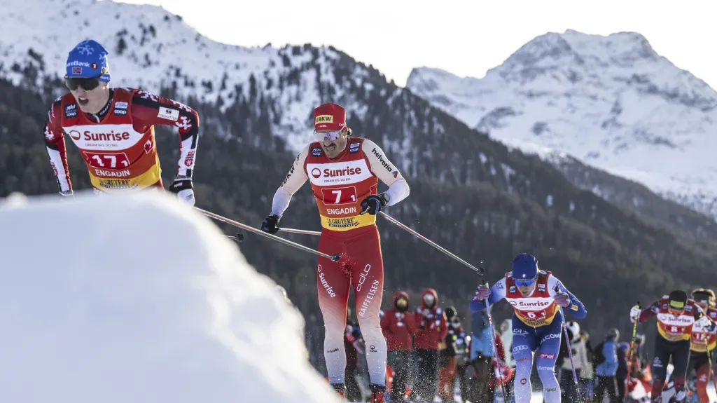 Štafeta na Světovém poháru v Engadinu