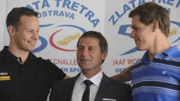 Jan Železný s Terem Pitkämäkim a Petrem Frydrychem