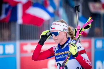 Sprint biatlonistek SP v Oberhofu