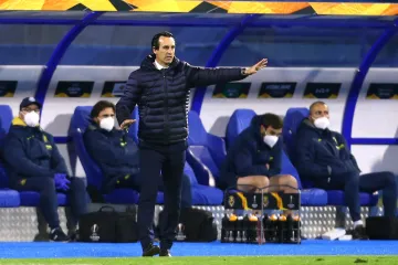 Unai Emery na lavičce Villarrealu