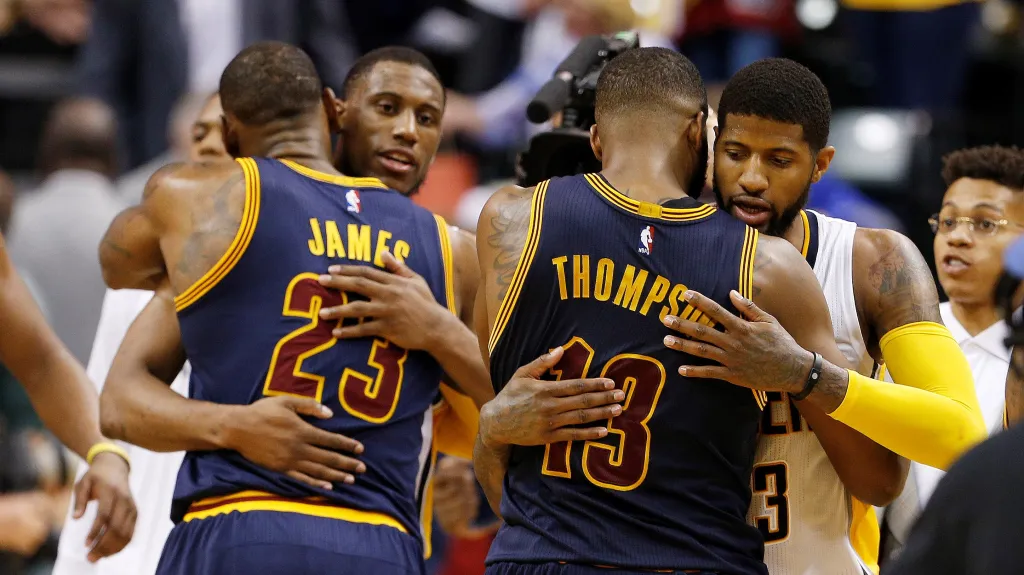 Radost hráčů Clevelandu