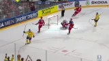 Gól v utkání Švédsko - Rusko: Lindholm - 1:0 (15. min.)