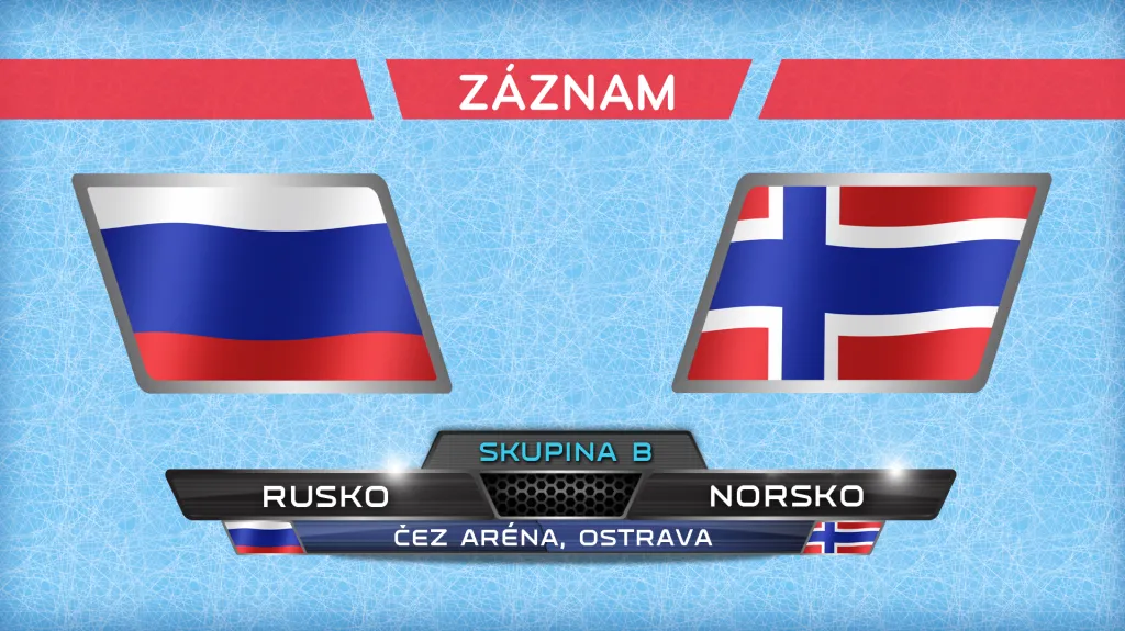 Záznam utkání Rusko - Norsko