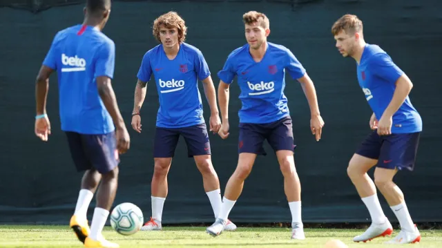Griezmann má za sebou první trénink v Barceloně